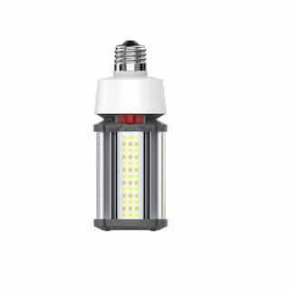 18W LED Corncob Bulb, Non-Dimmable, E26, 277-347V, CCT Selectable