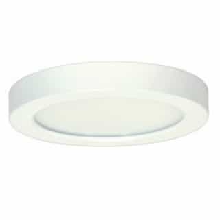 13.5W Round 7 Inch LED Flush Mount, Dimmable, 2700K, 90 CRI, White