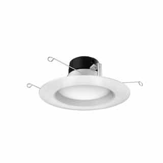 6-in 9W Recessed Downlight, Dimmable, 800 lm, 120V, 5000K, White