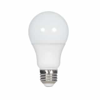 Satco 5.5W LED A19 Bulb, E26, 400 lm, 120V, 3000K, White/Frosted, Bulk