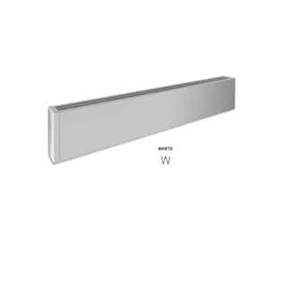 1200W 8-ft Mini Architectural Baseboard, 150 Sq Ft, 4095 BTU/H, 120V, White
