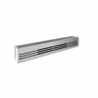 8-ft 2000W Mid-Density Aluminum Baseboard Heater, 250 Sq.Ft, 6825 BTU/H, 480V, S.White