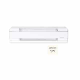 750W Electric Baseboard Heater, 250 Sq Ft, 2560 BTU/H, 120V, Soft White