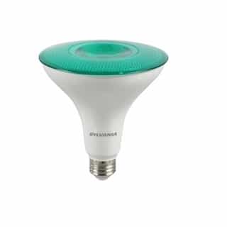 9W LED PAR38 Bulb, E26, 80+ CRI, 120V, Green