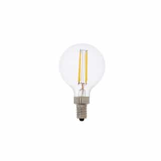 4.5W Filament LED A15 Bulb, 40W Inc. Retrofit, Dim, E12, 470 lm, 120V, 2700K