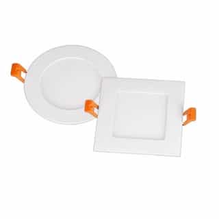 4-in 13W Snap-in LED Downlight, Square, Dimmable, 750 lm, 120V, 2700K