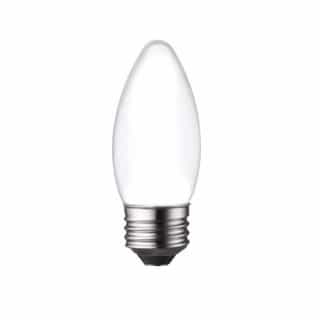 3W LED B11 Bulb, Dimmable, E26, 250 lm, 120V, 2700K, Frosted