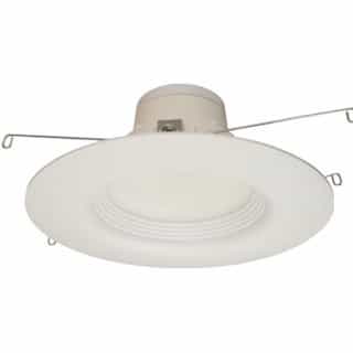 6-in 11W LED Recessed Downlight, Dimmable, 700 lm, 120V, 2700K, White