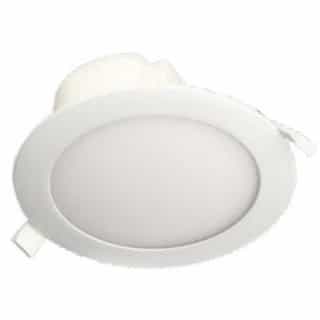 6-in 11W LED Downlight, Edge-Lit, Dimmable, 825 lm, 120V, 3000K, White