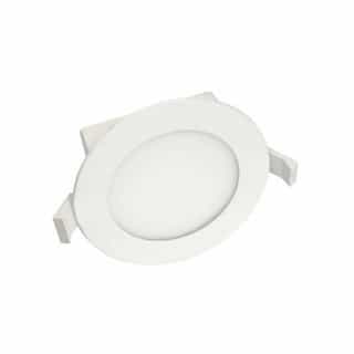 4-in 8.5W LED Downlight, Edge-Lit, Dimmable, 500 lm, 120V, 2700K, White