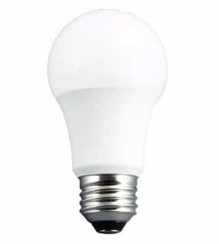 7W LED A19 Bulb, 2700K, High CRI, Dimmable