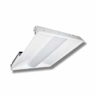 23W 2X2 LED Volumetric Troffer, Dimmable, 2600 lm, 5000K