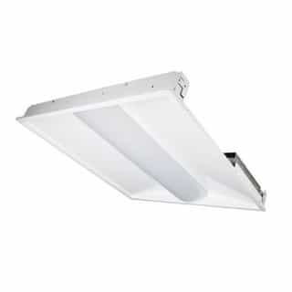 29W 2X2 LED Volumetric Troffer w/ Backup, Dimmable, 3200 lm, 3500K