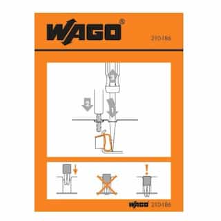 Wago Operating Instruction Stickers, Front-Entry, 279 to 285 Series
