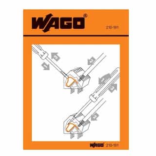 Wago Operating Instruction Stickers, PCB Terminal Blocks, 236 Series