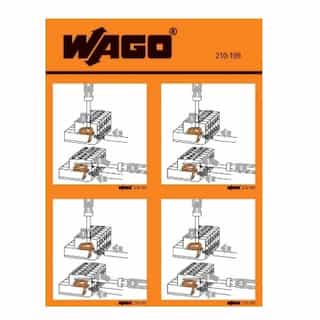 Wago Operating Instruction Stickers for Multi Connection System