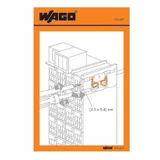 Wago Operating Instruction Stickers, Matrix Patchboards, 726 Series
