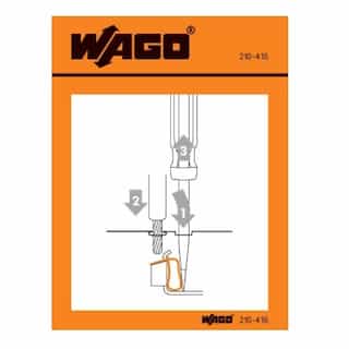 Wago Operating Instruction Stickers, Cage Clamp, Universal