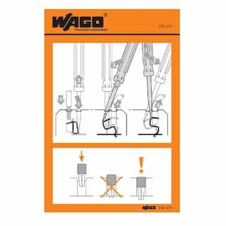 Wago Operating Instruction Stickers, Fit Clamp, Universal; 290 Series