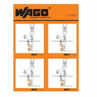 Wago Operating Instruction Stickers, Cage Clamp Compact, 870 Series