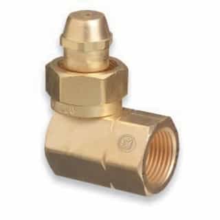 0.03 lb CGA-520 Brass Cylinder Adaptor