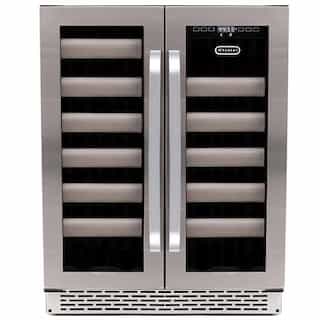 Whynter 62-Can Beverage Refrigerator With Lock Silver BR-062WS