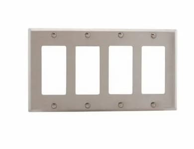 Eaton Wiring 4-Gang Decora Wall Plate