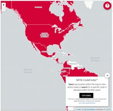 CodeFinder map