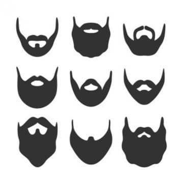 Different styles of beards