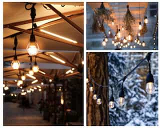 outdoor patio string lights