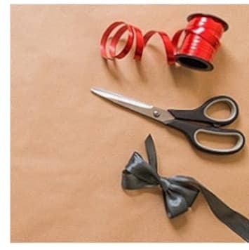 Scissors and ribbon