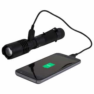 Phone charging flashlight