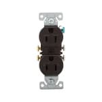 Eaton Wiring 15 Amp NEMA 5-15R 125V Duplex Receptacle Outlet, Brown