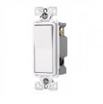 Eaton Wiring 15 Amp 3-Way Rocker Switch, Commercial Grade, White