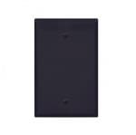 Eaton Wiring 1-Gang Blank Wall Plate, Mid-Size, Black