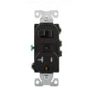 Eaton Wiring 20 Amp Combination Switch, Tamper Resistant, Black