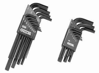 Combination Hex Key Sets with multiple Tip Sizes