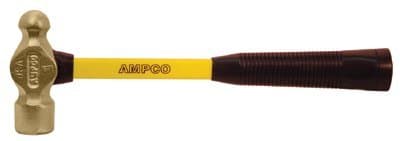 Ampco Safety Ball Peen Hammer, 1 lb Head Weight