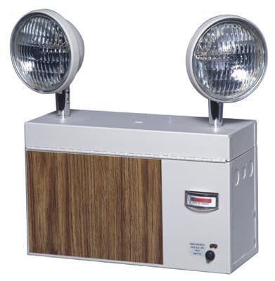 Emergency Light with Integrated Solid State System and 25 Watt Battery