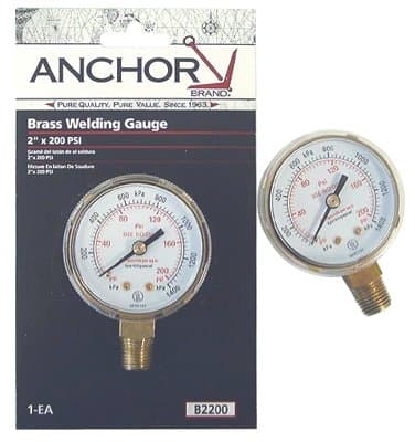 Anchor 2X400 Polished Brass Replacement Gauge