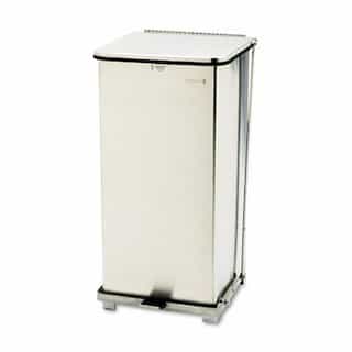 Step Can, Square, Steel, 24 Gallon