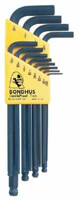 Bondhus Balldriver L-wrench Key Set, 12 Piece-in