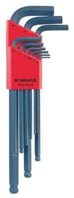 Bondhus Balldrive L-Wrench Key Set, Metric, 9 Piece