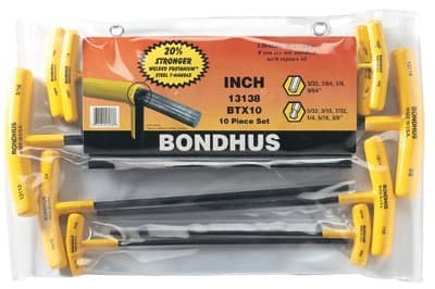 Bondhus Balldriver T-Handle Hex Key Set