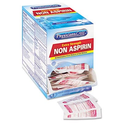 Physcicians Care Acetaminophen, 50 Wrapped Doses