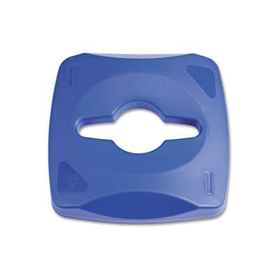 Rubbermaid Untouchable Single Stream Recycling Top 23G, Blue