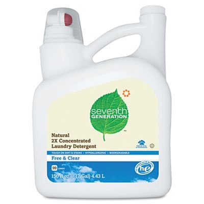 Free And Clear Natural 2X Concentrate Laundry Liquid, Unscented