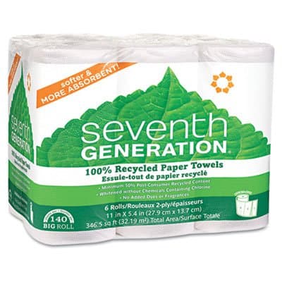 7th Generation 100% Recycled Paper Towel Rolls