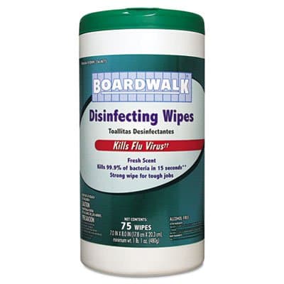 Disinfecting Wipes, 8 x 7, Fresh Scent, 75 Per Canister