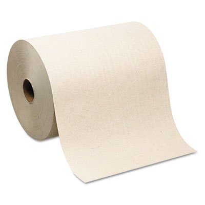 Hardwound Roll Paper Towel, Nonperforated, Brown